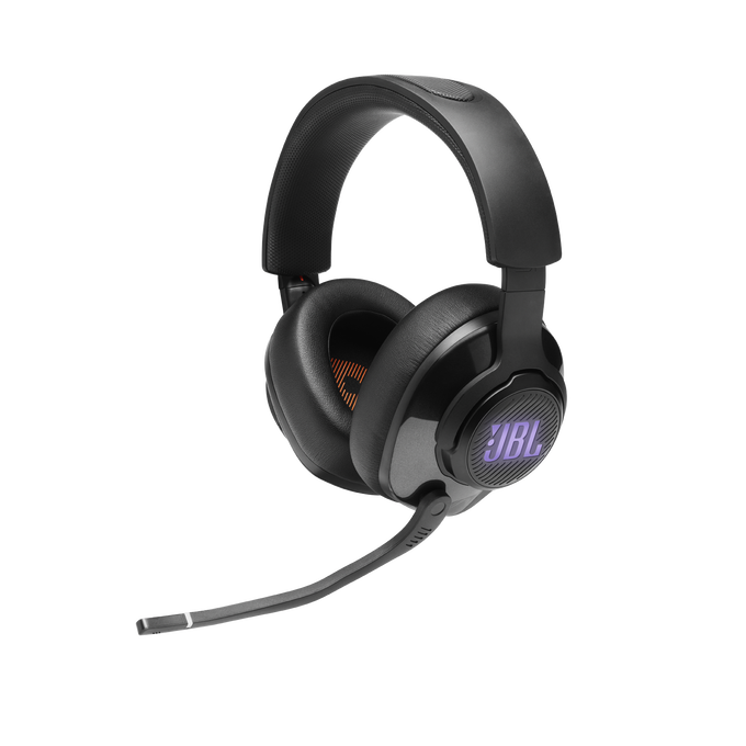 JBL Quantum 400 - Black - USB over-ear PC gaming headset with game-chat dial - Detailshot 3 image number null